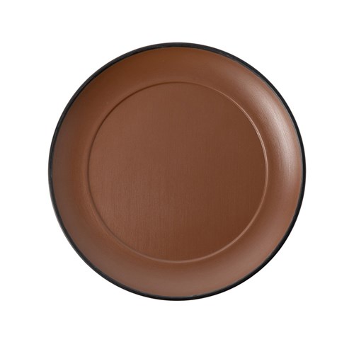 Dual Colour Melamine Plate Black/Brown 210mm CouCou