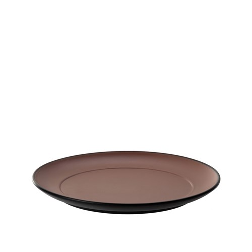 1181160 Dual Colour Melamine Plate Black/Brown 210mm CouCou