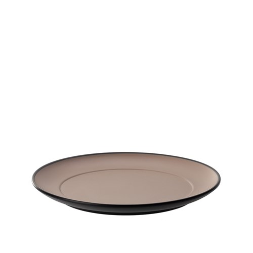 1181162 Dual Colour Melamine Plate Black/Beige 210mm CouCou