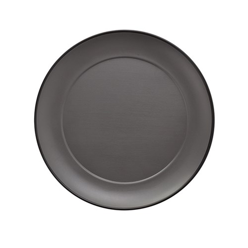 Dual Colour Melamine Plate Black/Grey 210mm CouCou