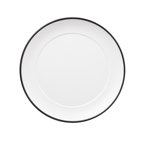 Dual Colour Melamine Plate Black/White 210mm CouCou