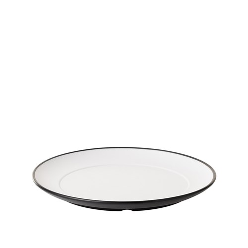 1181164 Dual Colour Melamine Plate Black/White 210mm CouCou