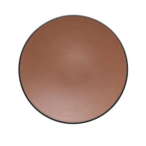 Dual Colour Melamine Plate Black/Brown 230mm CouCou