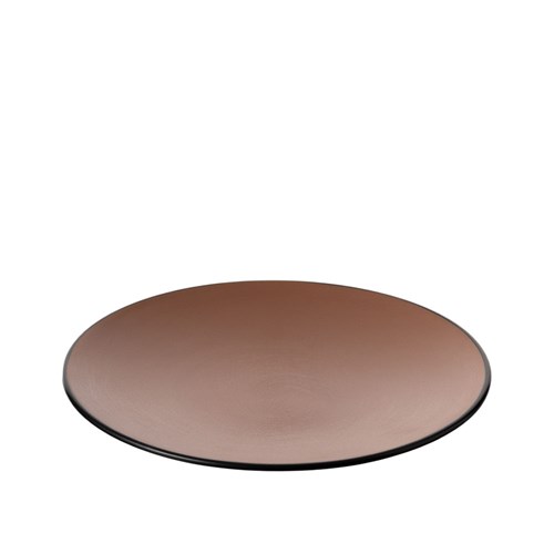 1181165 Dual Colour Melamine Plate Black/Brown 230mm CouCou