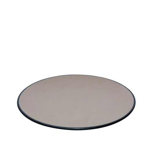 1181167 Dual Colour Melamine Plate Black/Beige 230mm CouCou