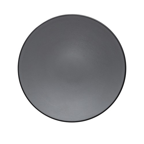 Dual Colour Melamine Plate Black/Grey 230mm CouCou