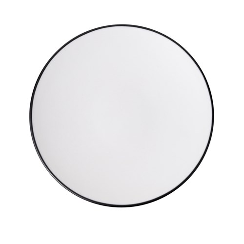 Dual Colour Melamine Plate Black/White 230mm CouCou