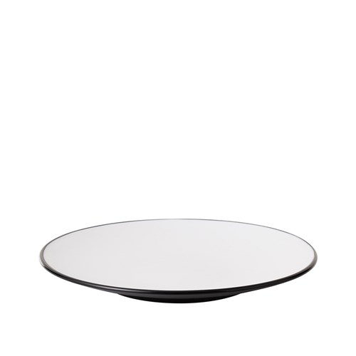 1181169 Dual Colour Melamine Plate Black/White 230mm CouCou