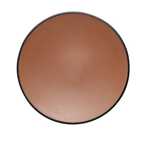 Dual Colour Melamine Plate Black/Brown 250mm CouCou