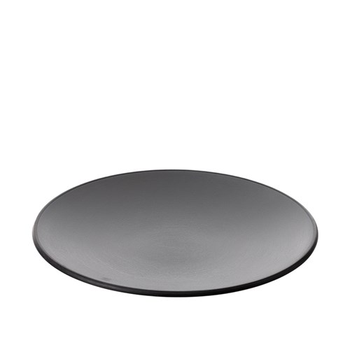 1181173 Dual Colour Melamine Plate Black/Grey 250mm CouCou