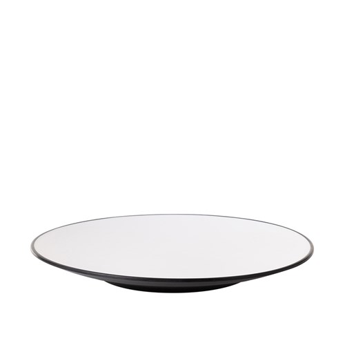 1181174 Dual Colour Melamine Plate Black/White 250mm CouCou