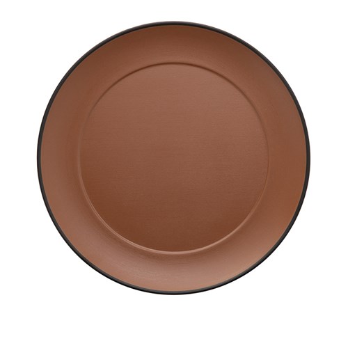 Dual Colour Melamine Plate Black/Brown 260mm CouCou