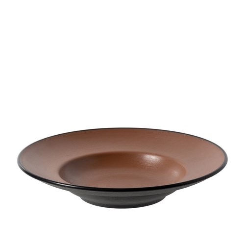 1181177 Dual Colour Melamine Deep Plate Black/Brown 265mm CouCou