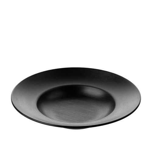 1181179 Dual Colour Melamine Deep Plate Black 265mm CouCou