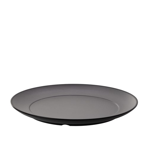 1181182 Dual Colour Melamine Plate Black/Grey 260mm CouCou