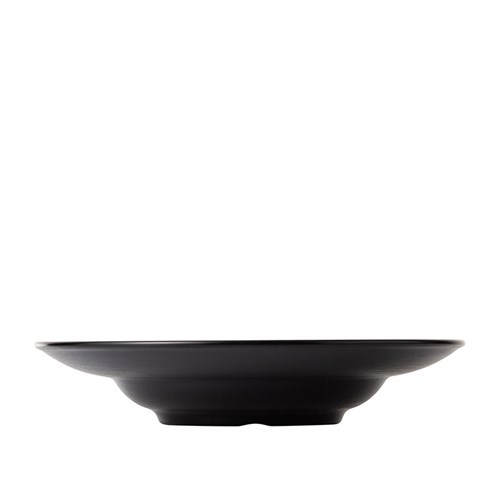 Dual Colour Melamine Deep Plate Black/Grey 265mm CouCou