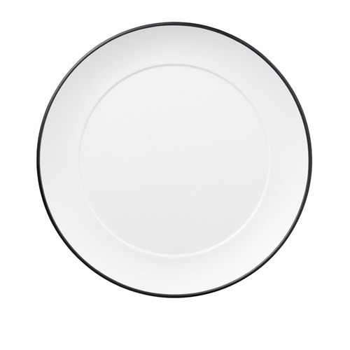 Dual Colour Melamine Plate Black/White 260mm CouCou