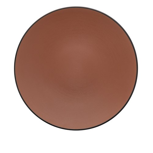 Dual Colour Melamine Plate Black/Brown 300mm CouCou