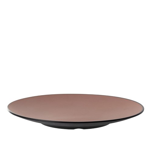 1181186 Dual Colour Melamine Plate Black/Brown 300mm CouCou