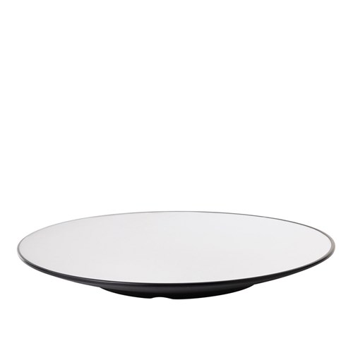 1181190 Dual Colour Melamine Plate Black/White 300mm CouCou