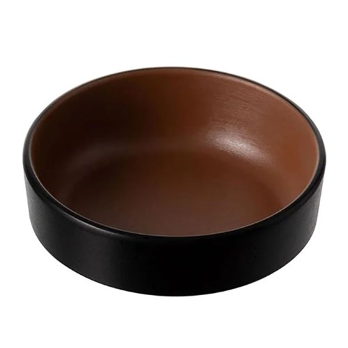 1181197 Dual Colour Melamine Sauce Dish Black/Brown 260mm COU COU