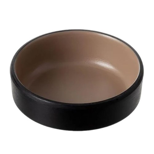 1181199 Dual Colour Melamine Sauce Dish Black/Beige 30ml COU COU