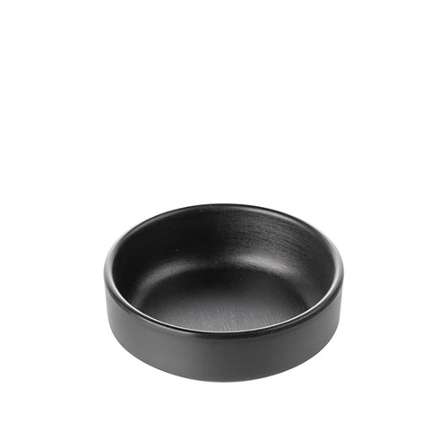 1181211 Dual Colour Melamine Sauce Dish Black 100mm CouCou