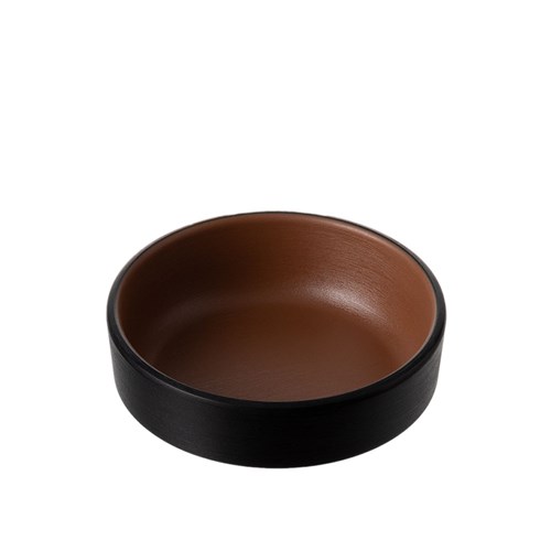 1181218 Dual Colour Melamine Sauce Dish Black/Brown 127mm CouCou