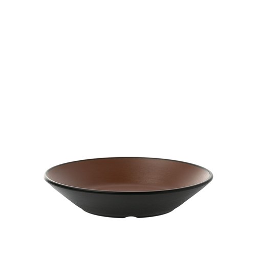 1181223 Dual Colour Melamine Sauce Dish Black/Brown 130mm CouCou