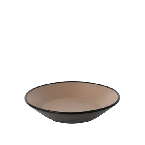 1181224 Dual Colour Melamine Sauce Dish Black/Beige 130mm CouCou