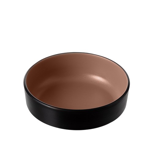 1181226 Dual Colour Melamine Sauce Dish Black/Brown 155mm CouCou