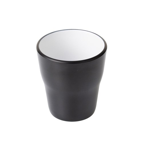 1181235 Dual Colour Melamine Tumbler Black/White 260ml CouCou