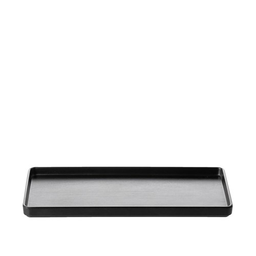 1181245 Dual Colour Melamine Rectangular Plate Black 290x130mm