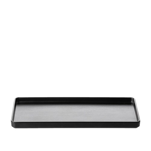 1181250 Dual Colour Melamine Rectangular Plate Black 325x150mm