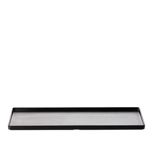 1181255 Dual Colour Melamine Rectangular Plate Black 500x180mm