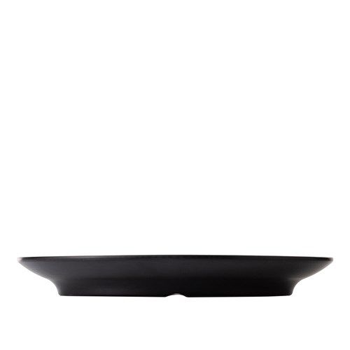 Dual Colour Melamine Oval Plate Black/Brown 310x220mm CouCou