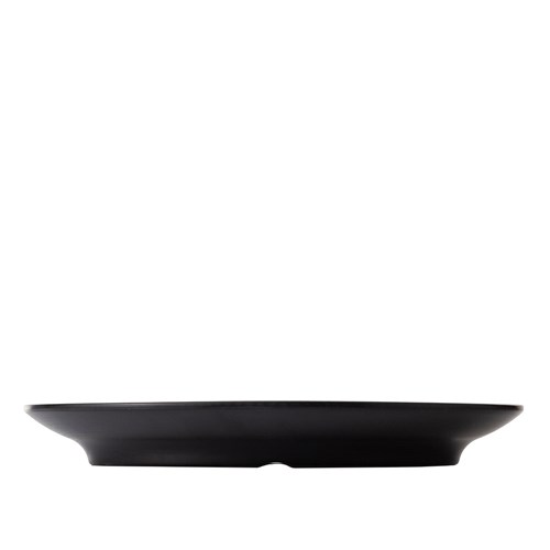 Dual Colour Melamine Oval Plate Black/White 310x220mm CouCou