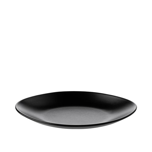 Dual Colour Melamine Oval Plate Black 240x150mm CouCou