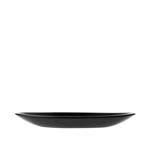 Dual Colour Melamine Oval Plate Black 240x150mm CouCou