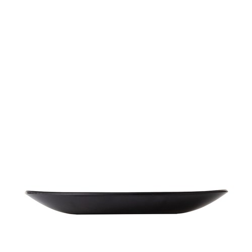 Dual Colour Melamine Oval Plate Black/White 240x150mm CouCou