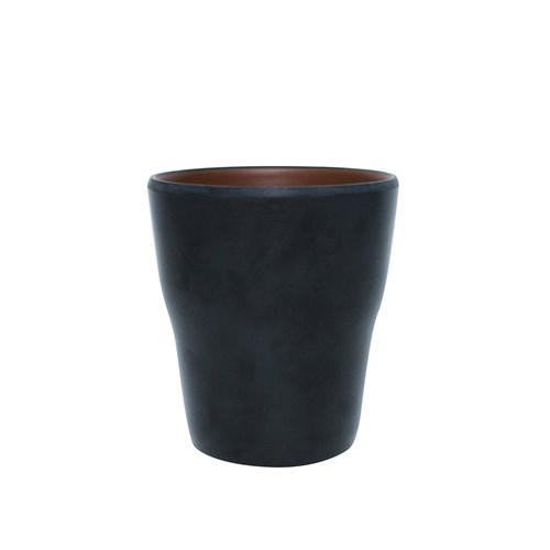 Dual Colour Melamine Cup Black/Brown 150ml CouCou