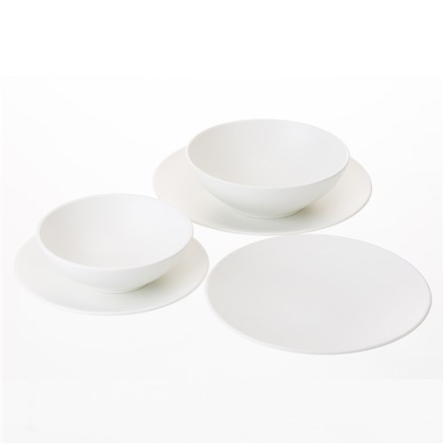 Microwave Safe Melamine Plate White 205mm COU COU