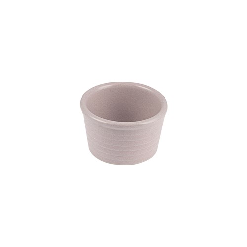 1223194 PEARL BLUSH RIBBED RAMEKIN 85X50MM 140ML