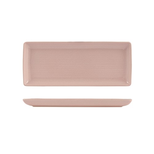 1223215 PEARL BLUSH RIBBED SHARE PLATTER 335X140MM