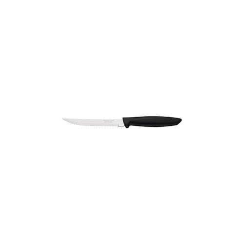 1438004 PLENUS STEAK KNIFE 127MM SERR NARROW BLK HDL (60)