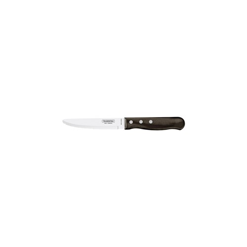 1438016 STEAK KNIFE 152MM SERR WIDE P/WOOD BRN