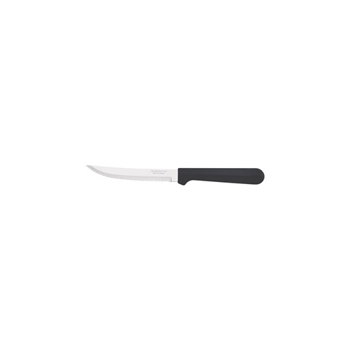 1438019 TULUM STEAK KNIFE 127MM SERR NARROW BLK