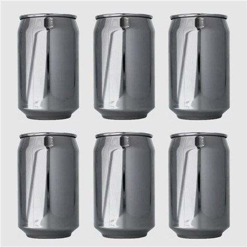 Can Shape Tumbler 500Ml S/S 6/Set