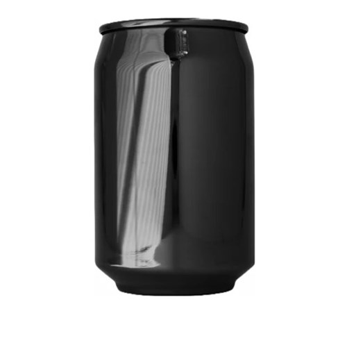 1689012 Can Shape Tumbler 500Ml Blk Chrome 6/Set