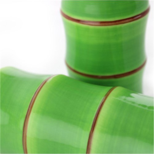 1750108-3 Tiki Mug 400Ml Ceramic Bamboo Green 6/Set